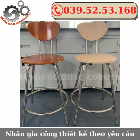 GHẾ THÍ NGHIỆM INOX MẶT GỖ UY TÍN