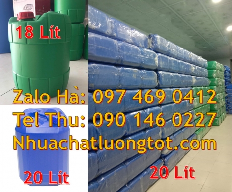 can 20l giá rẻ, can 25l trắng, Can 5L đựng tinh dầu, Can 30l vuông xanh, can nhựa 20 lít đựng axit,
