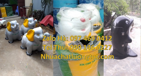 sọt rác hình con vật, thùng đựng rác hình thú, thùng đựng rác hình con vật, sọt rác chim cánh cụt,