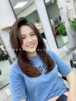 Uốn Cụp Phồng Tóc Long Bob,Địa Chỉ Làm Tóc Uy Tín Giá Rẻ Hoài Đức - Nam Đỗ Hair Salon