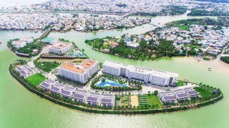 Nền view Đầm Thủy Triều , Cam Lâm