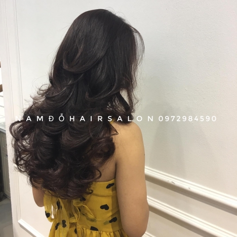 Uốn Cụp Phồng,Địa Chỉ Cắt Tỉa Tóc Dài Mái Bay Đẹp Giá Rẻ Hoài Đức- Nam Đỗ Hair Salon