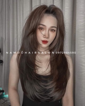 Địa Chỉ Uốn Phục Hồi Tóc Layer Dài, Địa Chỉ Làm Tóc Đẹp Giá Rẻ Hoài Đức - Nam Đỗ Hair Salon