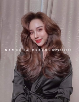 Uốn Cụp Tóc Dài Layer Mái Bay, Địa Chỉ Làm Tóc Đẹp Giá Rẻ Hoài Đức- Nam Đỗ Hair Salon