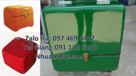Thùng giữ nhiệt xe máy, thùng chở hoa quả thùng chở hàng sau xe máy thùng giao hàng cao cấp, Thùng