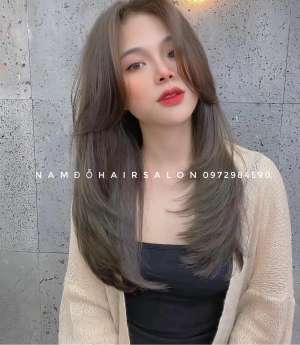 Uốn Cụp Tóc Dài Layer,Địa Chỉ Làm Tóc Đẹp Giá Rẻ Hoài Đức - Nam Đỗ Hair Salon