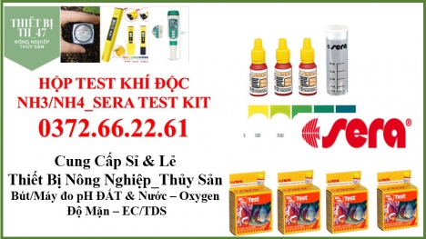 Hộp test khí độc NH3 ao nuôi
