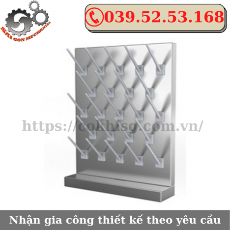 GIÁ TREO DỤNG CỤ THỦY TINH INOX CAO CẤP