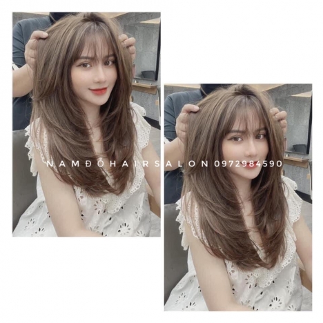 Uốn Cụp Tóc Layer Dài, Địa Chỉ Làm Tóc Uy Tín Giá Rẻ Hoài Đức - Nam Đỗ Hair Salon