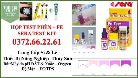 Hộp test độ phèn của nước ao nuôi tôm cá