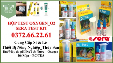 Hộp test sera kiểm tra hàm lượng oxygen hòa tan trong nước