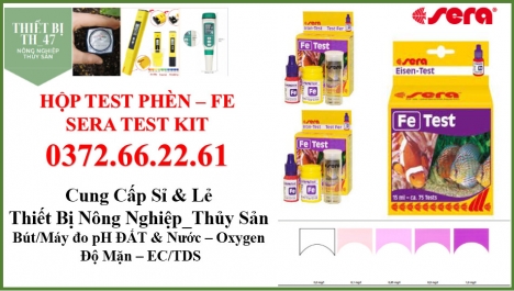 Bộ test Fe sera Đức_Test kiểm tra độ phèn của nước