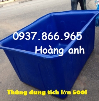 Thùng nhựa dung tích lớn, thùng nhựa nuôi cá koi, thùng dung tích lớn 2000l , thùng 500l