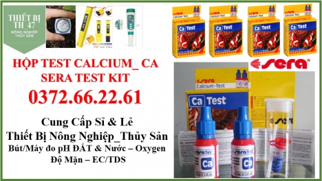 Test nhanh Caxi trong ao nuôi - Test Sera Đức