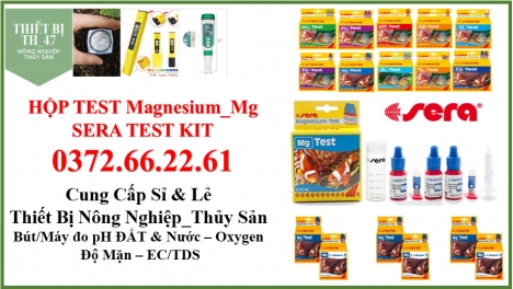 Test kit kiểm tra hàm lượng Mg, độ cứng nước nuôi tôm, sera test kít
