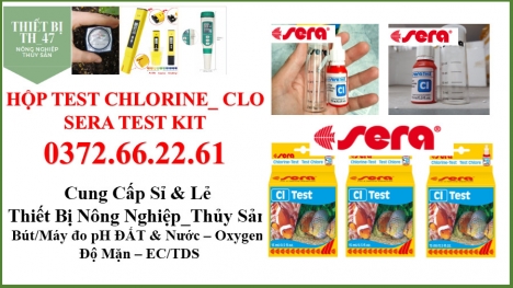 Test kiểm tra độ clo nước ao nuôi tôm cáloại test sera đức