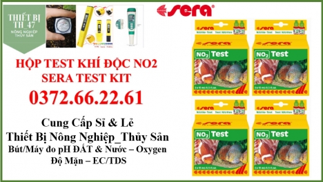 Test NO2 kiểm tra khí độc ao nuôi tôm cá