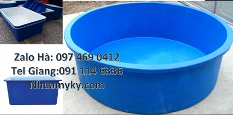 thùng nhựa xanh vuông, Thùng nhựa tròn 3000L  1100L nuôi hải sản, Thùng nhựa chữ nhật 1200l 1100l