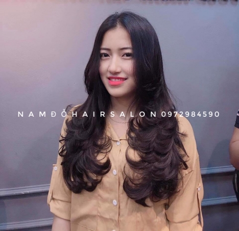 Uốn Xoăn Tóc Dài,Địa Chỉ Làm Đẹp Giá Rẻ Hoài Đức - Nam Đỗ Hair Salon