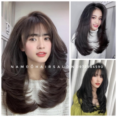 Uốn Cụp Tóc Dài Layer,Địa Chỉ Làm Tóc Đẹp Giá Rẻ Hoài Đức - Nam Đỗ Hair Salon