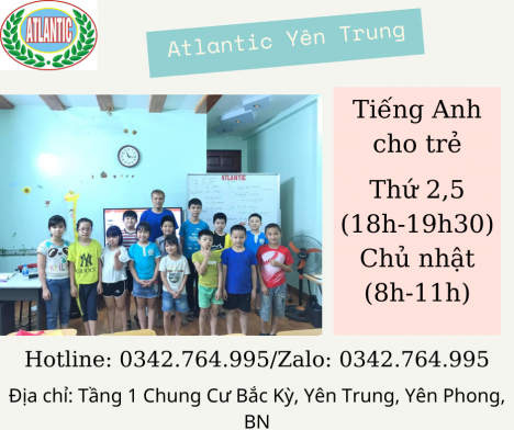 Học Tiếng Anh 0Đ cùng Atlantic Yên Trung