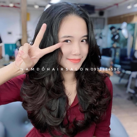 Uốn Cụp Phồng Tóc Dài Mái Bay,Địa Chỉ Uy Tín Giá Rẻ Hoài Đức - Nam Đỗ Hair Salon