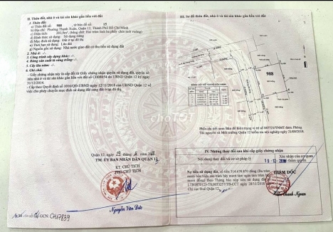 Bán 204m2 đất thổ cư Bùi Công Trừng P Thạnh Xuân Q12