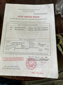 Ngay BV Hông Đức , Quang Trung Gò Vấp , 52m2 , 2 tầng , hẻm thông 3m , 2ty95