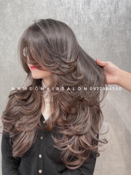 Uốn Cụp Tóc Dài Layer Mái Bay, Địa Chỉ Làm Tóc Đẹp Giá Rẻ Hoài Đức- Nam Đỗ Hair Salon