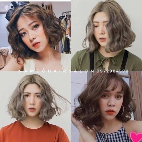 Uốn Xoăn Xù Mì Tóc Ngang Vuông, Địa Chỉ Làm Đẹp Uy Tín Giá Rẻ Hoài Đức - Nam Đỗ Hair Salon