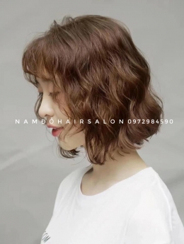 Uốn Xoăn Sóng Tóc Ngang Vai, Địa Chỉ Làm Đẹp Giá Rẻ Hoài Đức- Nam Đỗ Hair Salon