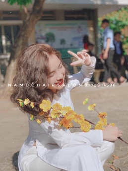 Uốn Xoăn Sóng Tóc Ngang Vai,Địa Chỉ Làm Đẹp Uy Tín Giá Rẻ Hoài Đức - Nam Đỗ Hair Salon