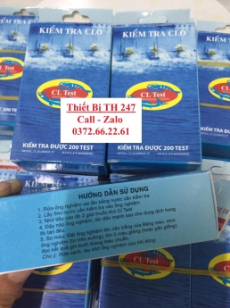 Test clo - kiểm tra lượng clo trong nước bể cá cảnh, thủy sinh.