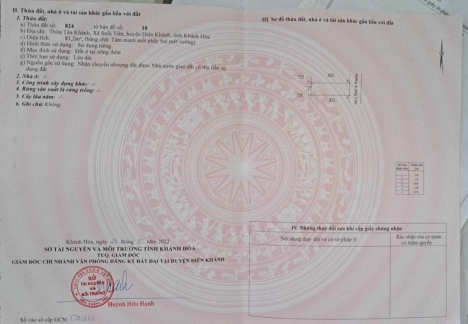 Bán Lô Đất suối Tiên diên Khánh Khánh VĨnh Giá rẻ