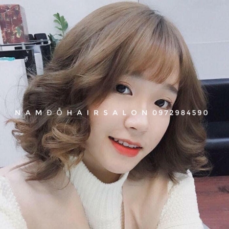 Uốn Xoăn Sóng Tóc Ngang Vai, Địa Chỉ Làm Đẹp Giá Rẻ Hoài Đức - Nam Đỗ Hair Salon