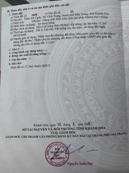 BÁN ĐẤT VĨNH TRUNG MẶT TIỀN RỘNG