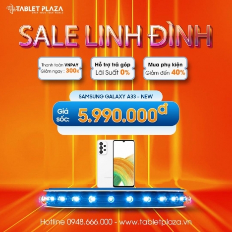 Samsung Galaxy A33 giảm giá sốc tại Tablet Plaza