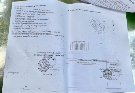 Bán Đất Mặt Đường Tân Xuân 7, Hóc Môn, 4x16, Đường 6m Thông