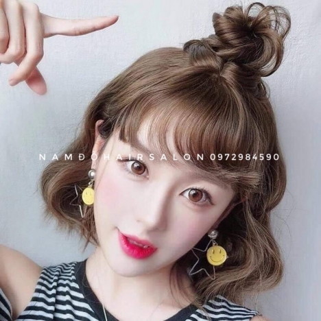Uốn Xoăn Xù Mì Tóc Ngắn, Địa Chỉ Làm Đẹp Giá Rẻ Hoài Đức- Nam Đỗ Hair Salon