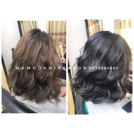 Uốn Xoăn Xù Mì Tóc Ngang Vai, Địa Chỉ Làm Đẹp Uy Tín Giá Rẻ Hoài Đức - Nam Đỗ Hair Salon