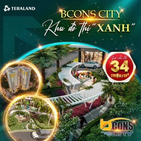 Bán gấp Bcons City trả trước 175tr đã sỡ hữu được
