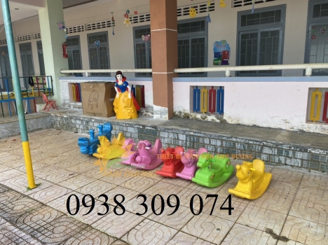 Bập bênh đơn con cún, con cá heo, con ngựa dành cho bé