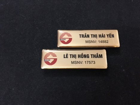 Pin cài áo, bảng tên nhân viên giá rẻ