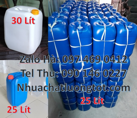 can dẹp 30 lít đựng thuốc thú y giá rẻ, can 20l vuông xanh, can 25l xanh Can hdpe giá sỉ, Bán Can