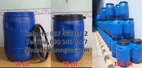 Phuy nhựa 150 lít nắp mở, Phuy nhựa xanh, Phuy nhựa làm bè, Thùng phi nắp kín, Phuy nhựa 220 lít nắp