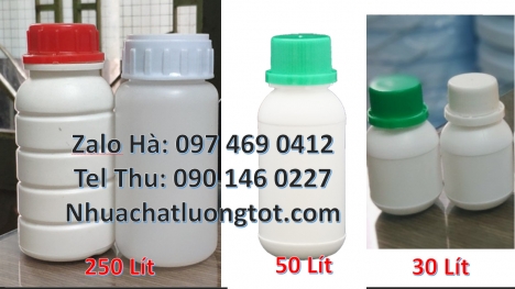 chai 250 ml đựng mẫu thử, Chai nhựa 30 ml trắng đục, chai nhựa 30 ml, chai hóa chất hdpe, Chai nhựa