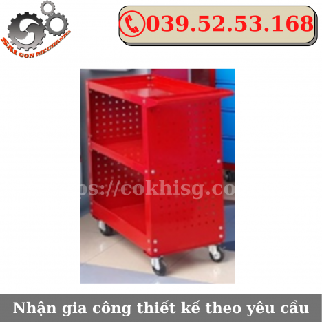 Xe Đẩy Dụng Cụ Đồ Nghề 3 Tầng CKSG -8205