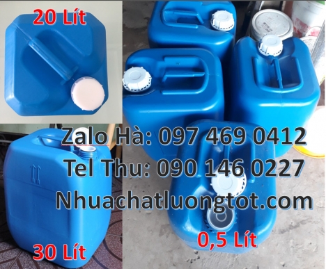 can dẹp 30 lít đựng thuốc thú y giá rẻ, can 20l vuông xanh, can 25l xanh Can hdpe giá sỉ, Bán Can