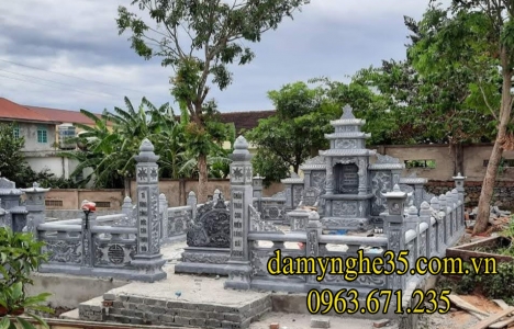 Phối Cảnh Khu Lăng Mộ Đá Nguyên Khối Cao Cấp