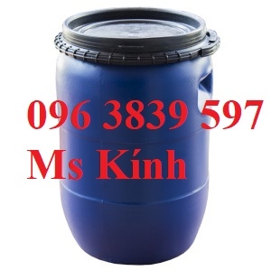 Thùng phuy nhựa 50 lít đựng nước, hóa chất bền rẻ - 096 3839 597 Ms Kính